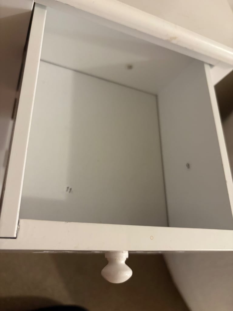 White small dressing table. 