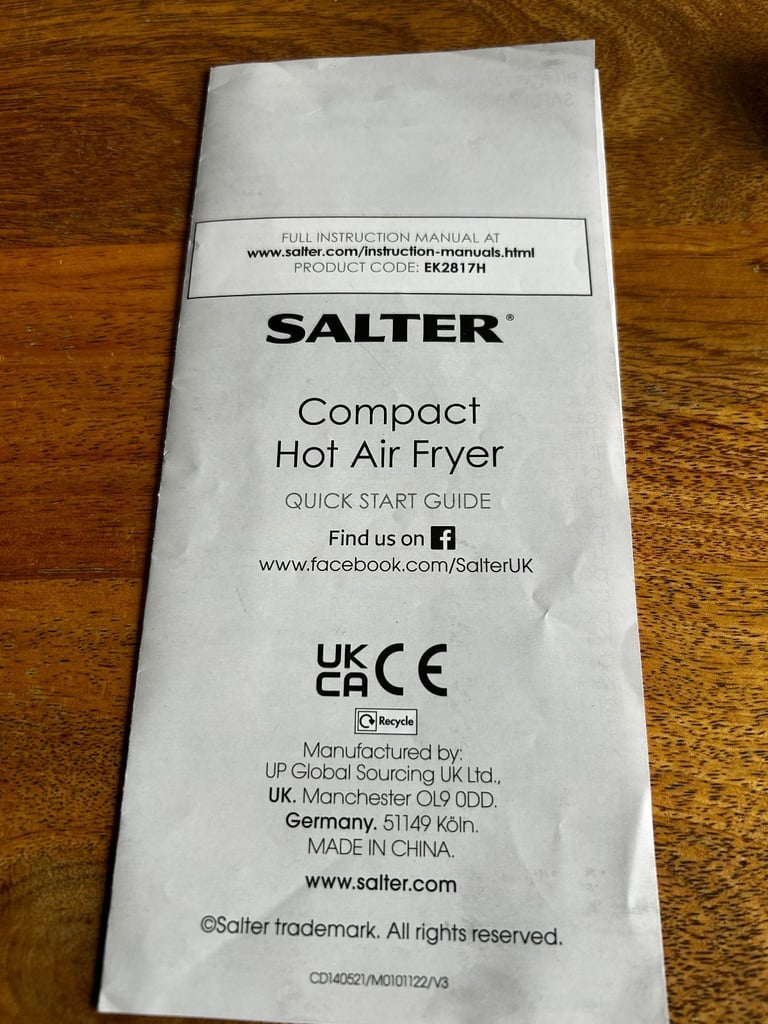Salter compact air fryer