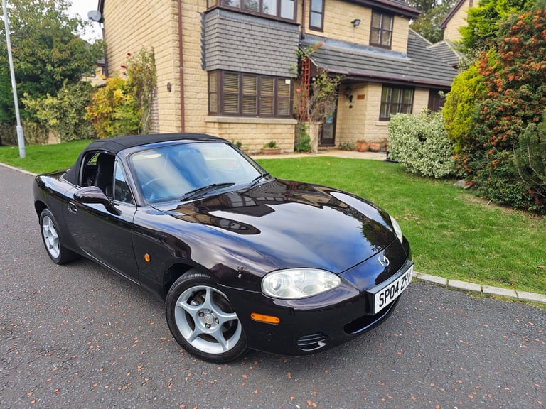 ★MAZDA MX-5 1.8-vvt ★76K! RARE BLACK/PURPLE COLOUR! EXCELLENT EXAMPLE! MX5 ROADSTER 146BHP MK2.5 