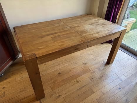 Solid Wood Dining Table & 6 Chairs