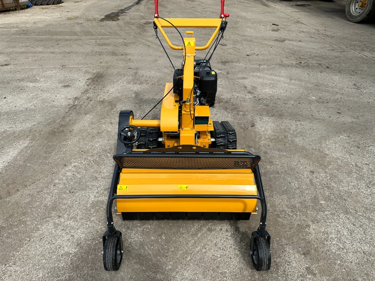 Brand New RAPTOR X Petrol Pedestrian Track Flail mower, tractor *** VIDEO *** Key Start 13.5HP