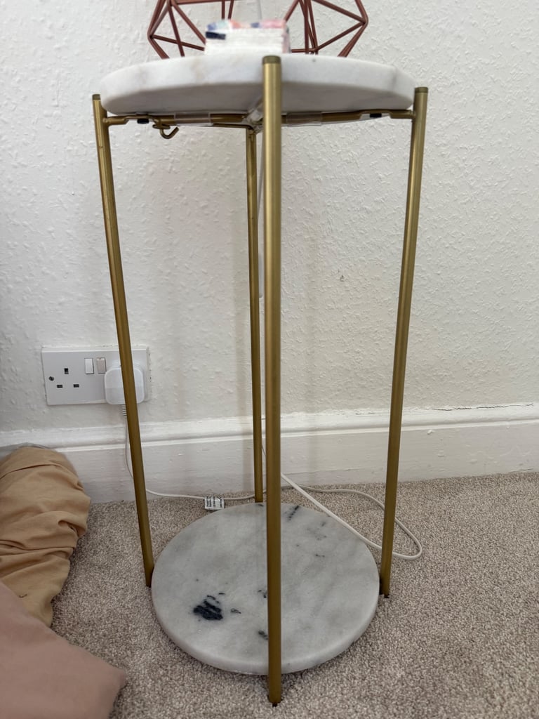 image for Gold and Marble Side Table