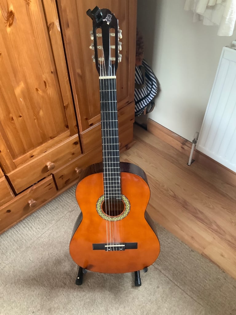 image for Acoustic guitar,stand and tuner 