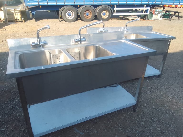 Catering equipment commercial stainless steel sinks restaurant cafe trailer items 