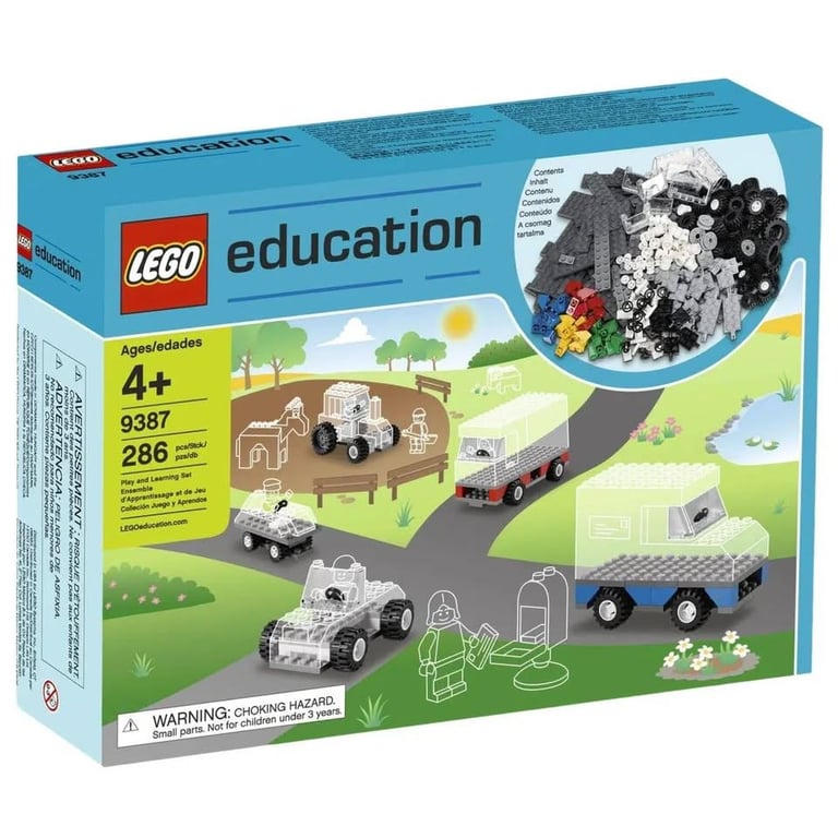 LEGO Education Wheels Set 9387 Brand New & Box UnSealed, Contents still sealed in bags Retired £20