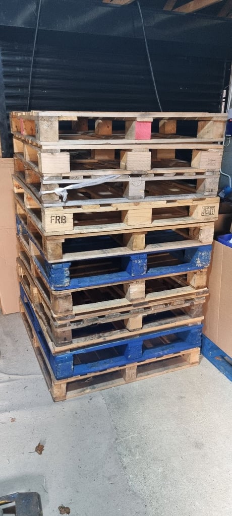 image for 10 wooden pallets for FREE