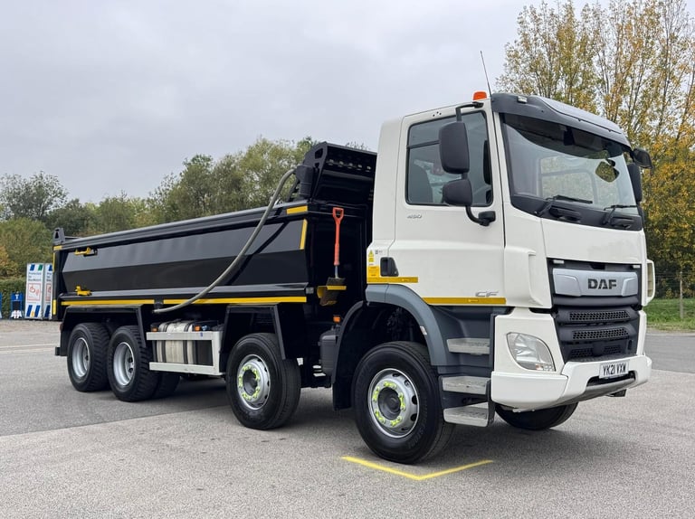 2021 21 Plate Euro 6, DAF FAD CF450 8x4 32t Thompson Steel Tipper 