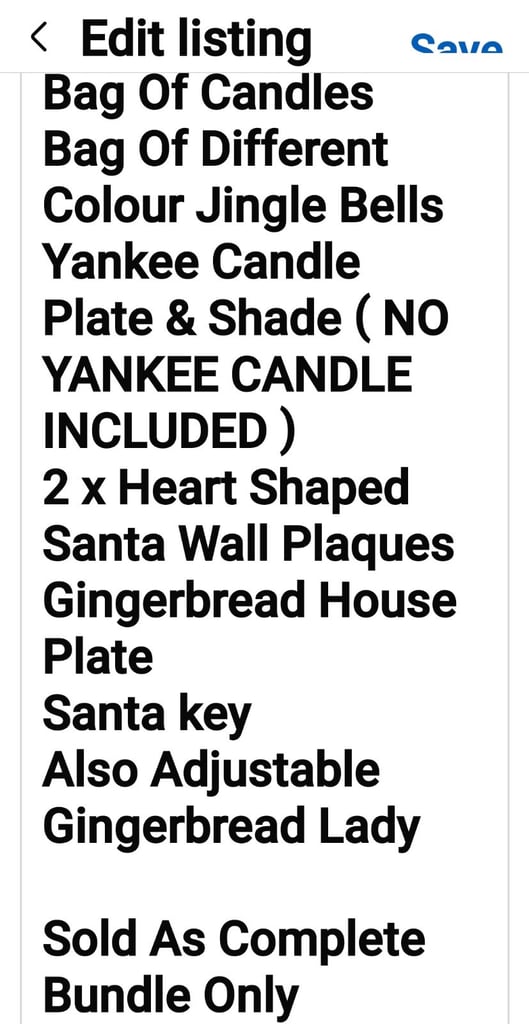 *** CHRISTMAS ITEMS ***