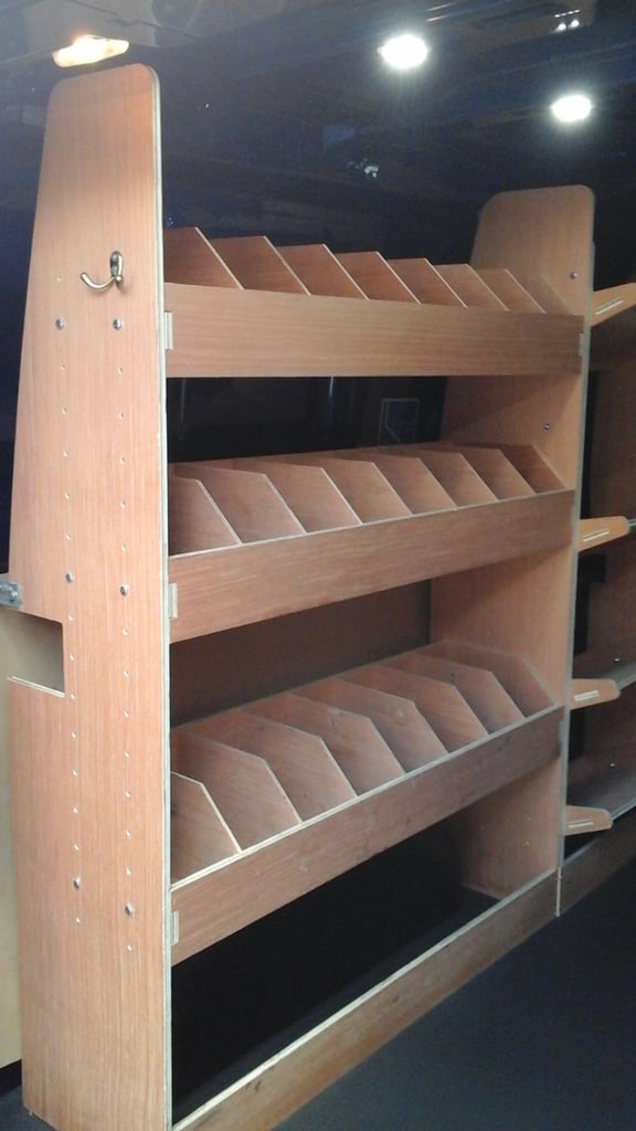 Van rack / storage for a transit custom LWB 
