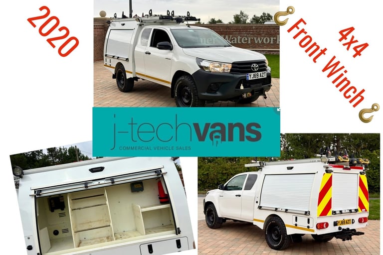 2020 Toyota Hilux Active Extra Cab 4x4 Pick Up ***Utility / Workshop Truck*** PICK UP Diesel Manual