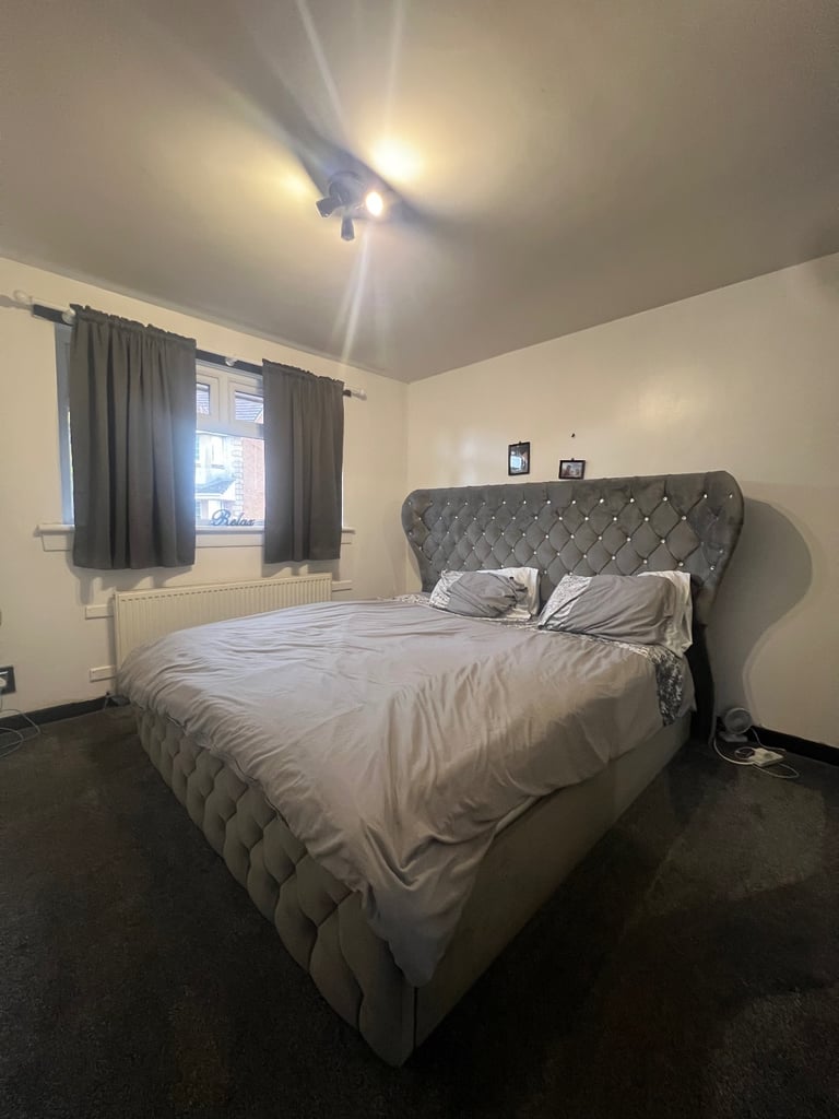 Super king size bed frame and mattress 