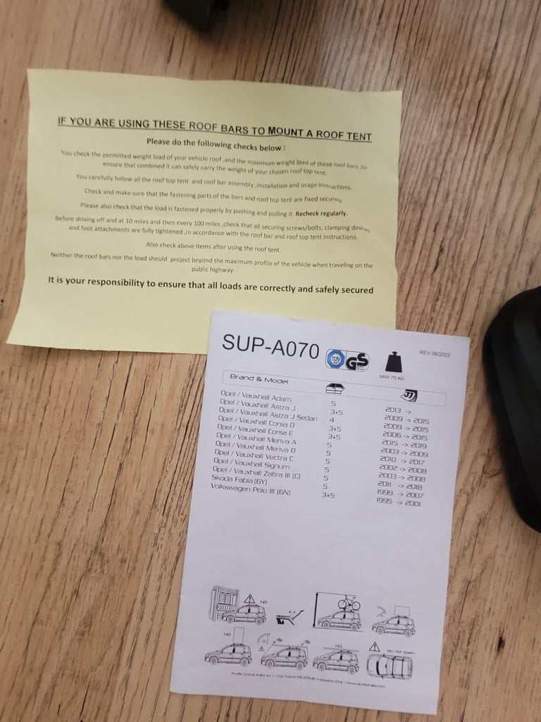 Summit SUP -A070 Premium Aluminum bars 