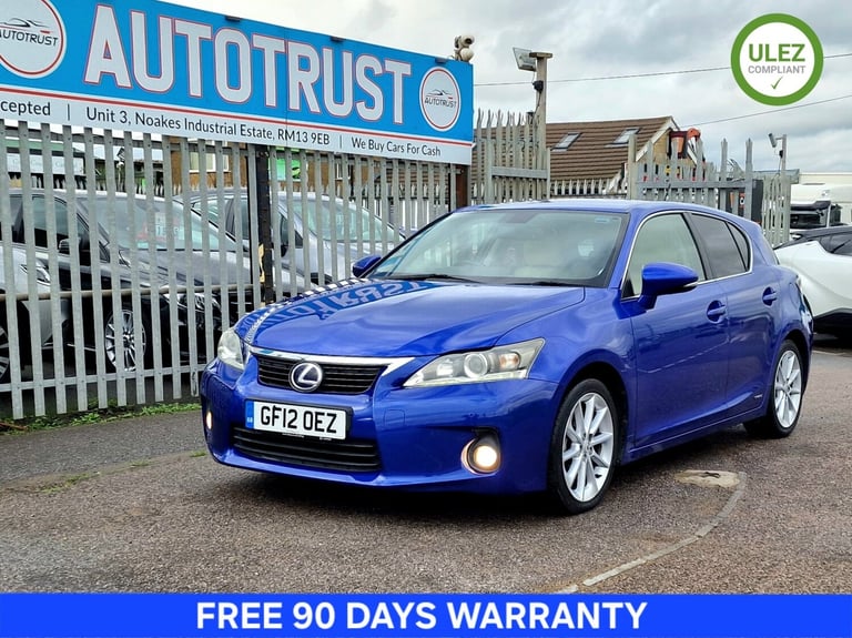 2012 Lexus CT 200h 1.8 SE-L 5dr CVT Auto HATCHBACK Petrol/Electric Hybrid Automatic
