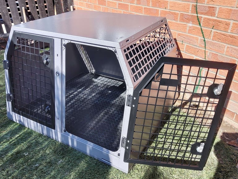 TransK9 ( B18 ) Transport double dog cage (Lockable & Crash Tested) Trans K9