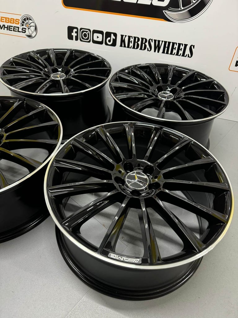 20" MERCEDES TURBINE TWIST REPLACEMENT ALLOY WHEELS C CLASS E CLASS S CLASS 