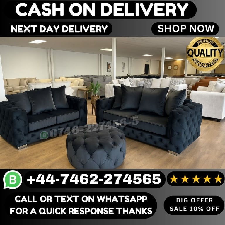 image for Classic UK Craftsmanship: Ashton Chesterfield Sofas with Timeless Style.