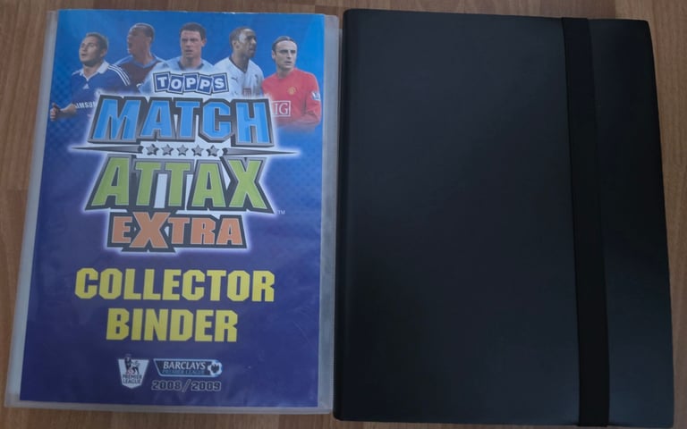 image for 1 full football card collectors binders bundle and a few champions league card in another book