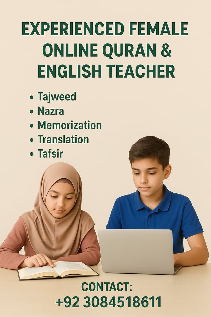 image for Learn online the Holy Quran with us and school Tuition 