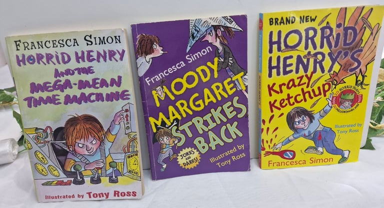 image for 3 x Horrid Henry/Moody Margaret Paperback Books 📚