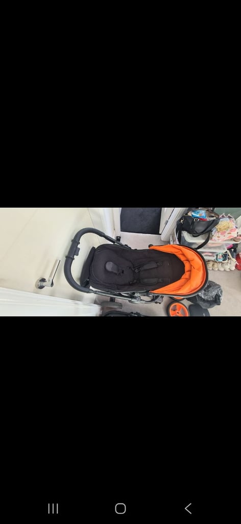 ICandy Peach 5th Anniversary Limited Edition Designer Collection (DC) pram Orange and Black