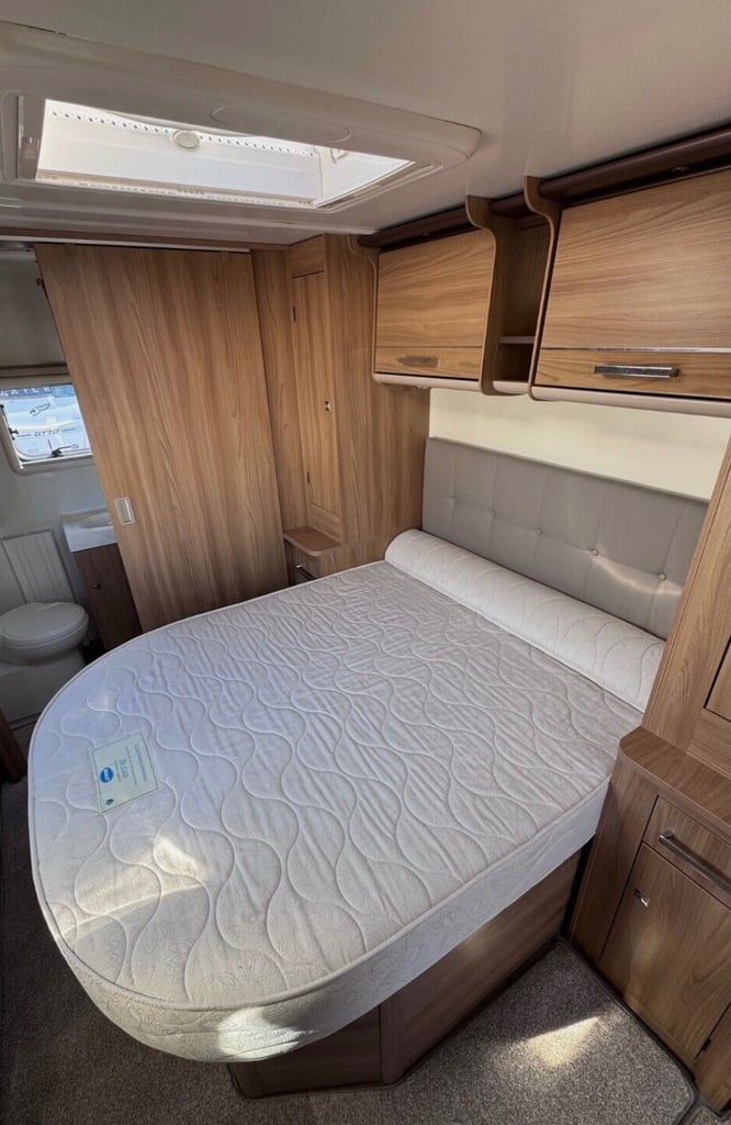 Bailey Unicorn Vigo Touring Caravan Island bed.