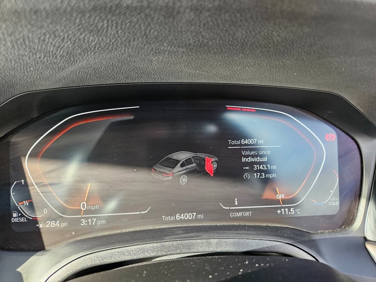 2021 21 BMW 3 SERIES 318D DIESEL Sport Black Damaged Repaired CAT N