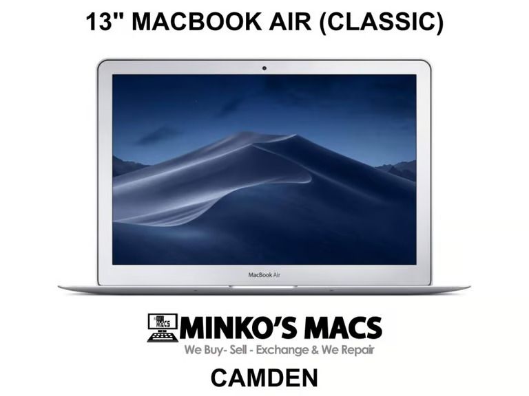 Apple MacBook Air 13' Core i5 1.6Ghz 4GB Ram 128GB SDD Vectorworks Adobe Suite 2022 Microsoft Office