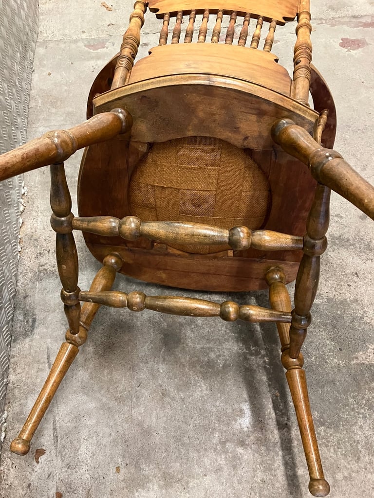 Vintage High Back Armchair 