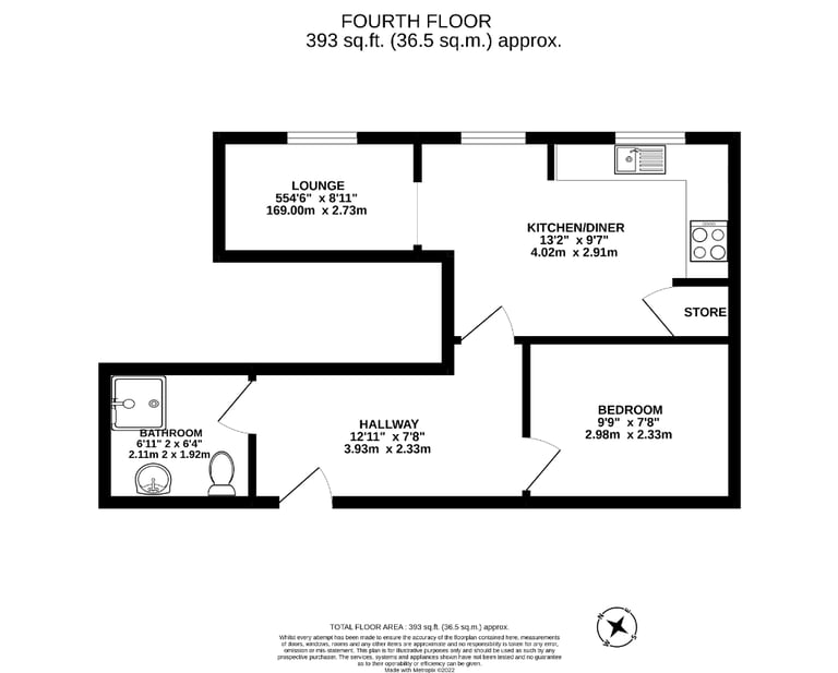 One bedroom flat in Cheapside Chambers 43