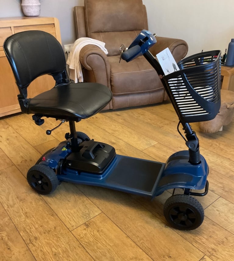 CareCo AirliteX Mobility Scooter Blue, 4-Wheeled, Lightweight