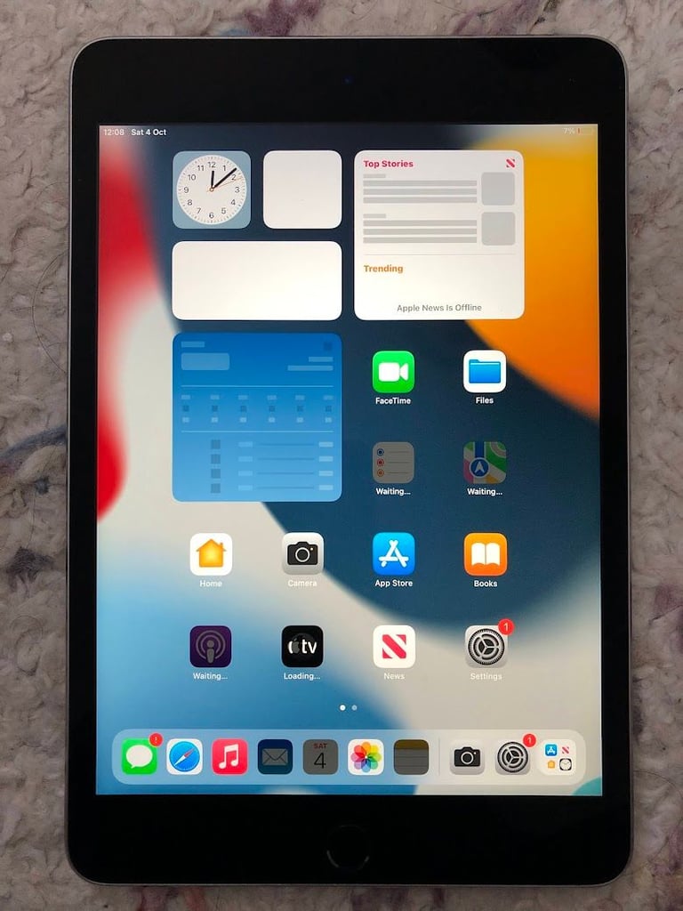 image for Apple iPad Mini 4 on latest iOS (Amazon Prime/ Disney+ supported)