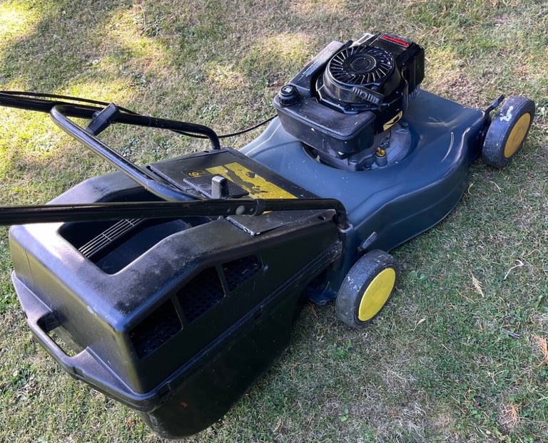 Alko petrol lawnmower VGC big 19”cut heavy gauge steel deck easy start mower serviced sharpened 