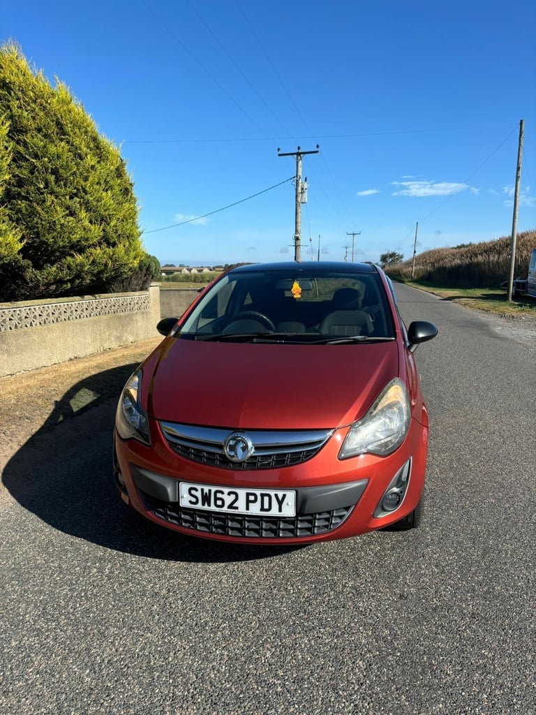 201262 Vauxhalll Corsa 1.2 Petrol Limited Edition 3 Door Orange NEW MOT WITH CAR