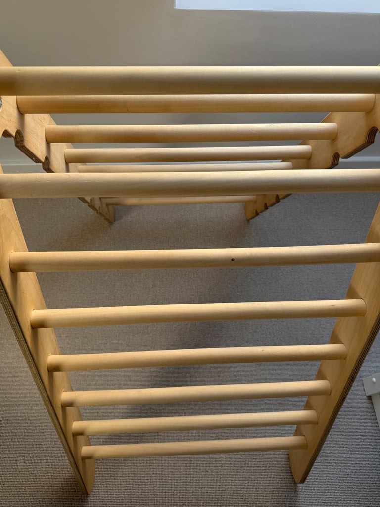 Kids pikler triangle, wooden with slide/ladder