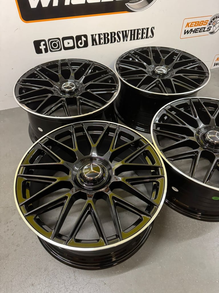 19" MERCEDES C63 AMG MULTISPOKES REPLACEMENT ALLOY WHEELS C CLASS E CLASS S CLASS 