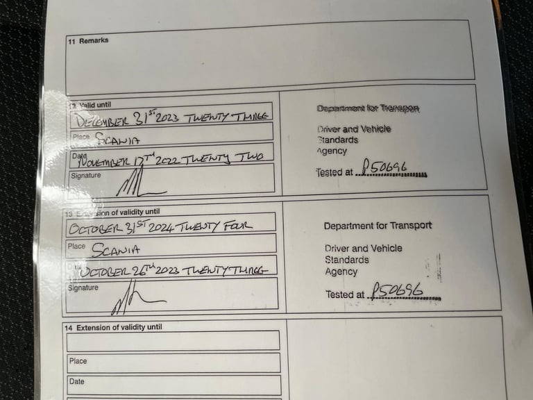 SCANIA P450 *EURO 6*, PET REGS 6X2 TRACTOR UNIT
