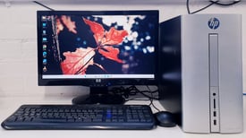 Complete HP PC Computer, AMD A8-9600; Windows11, 8GB RAM 240GB SSD & 500GB HDD, MS Office