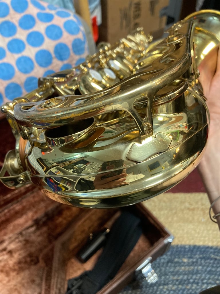 Yamaha YAS 32 purple logo, alto sax in excellent condition 