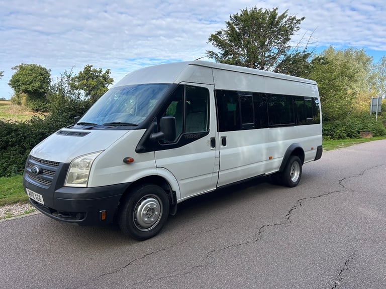 2012 FORD TRANSIT 17 SEAT MINIBUS EX LOCAL COUNCIL EXCELLENT CONDITION LONG MOT NO VAT