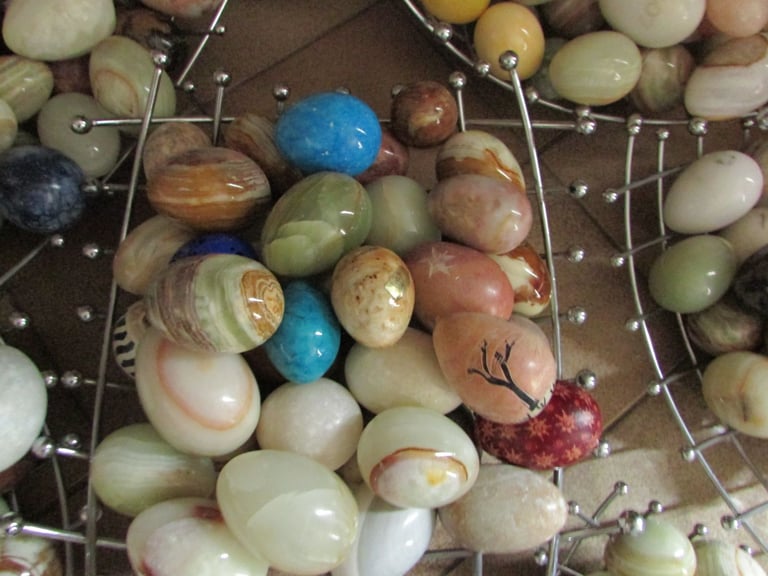 HUGE Collection of 315 x Various Marble / Onyx / Alabaster Eggs