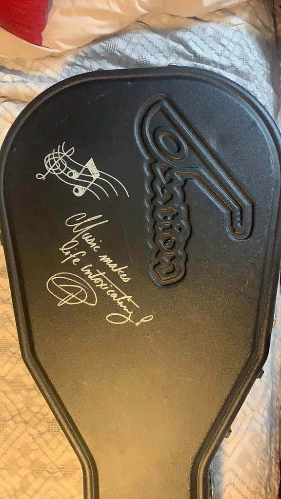 Ovation DJ Ashba signature DJA34 limited embellished by Michael Godard acoustic guitar