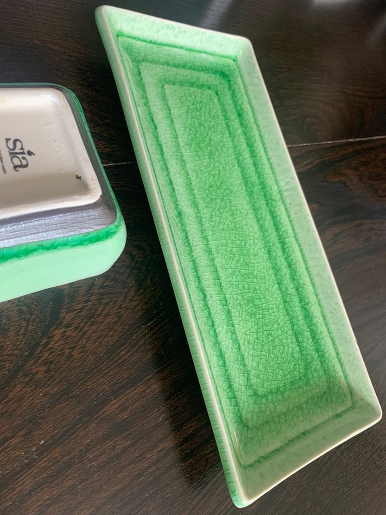 SIA handmade ceramic bowl and tray