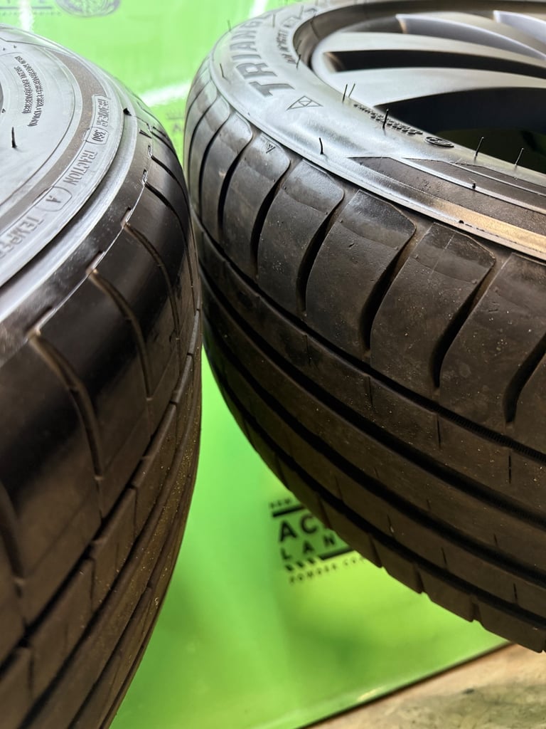 GENUINE VW GOLF GTD 17” 5x112 ALLOY WHEELS + GOOD TYRES CADDY SEAT SKODA