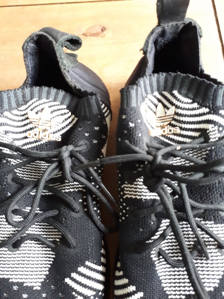 image for Black addidas trainers size 5