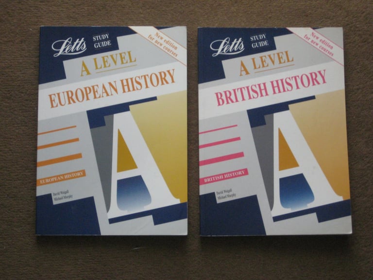 Large Letts British and European History A Level Learning Guides for £2.00 Each
