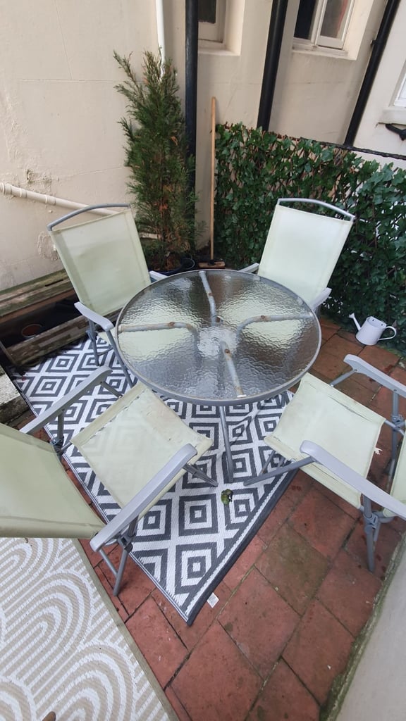 Garden table and chairs