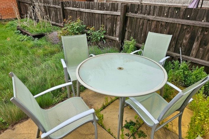 image for Garden table with 4 chairs for £95
