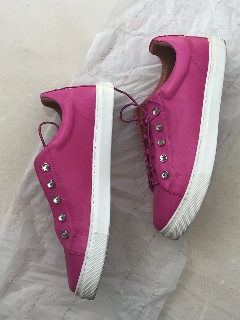 LADIES FUCHSIA PINK TRAINERS - SIZE 41 - MODA IN PELLE