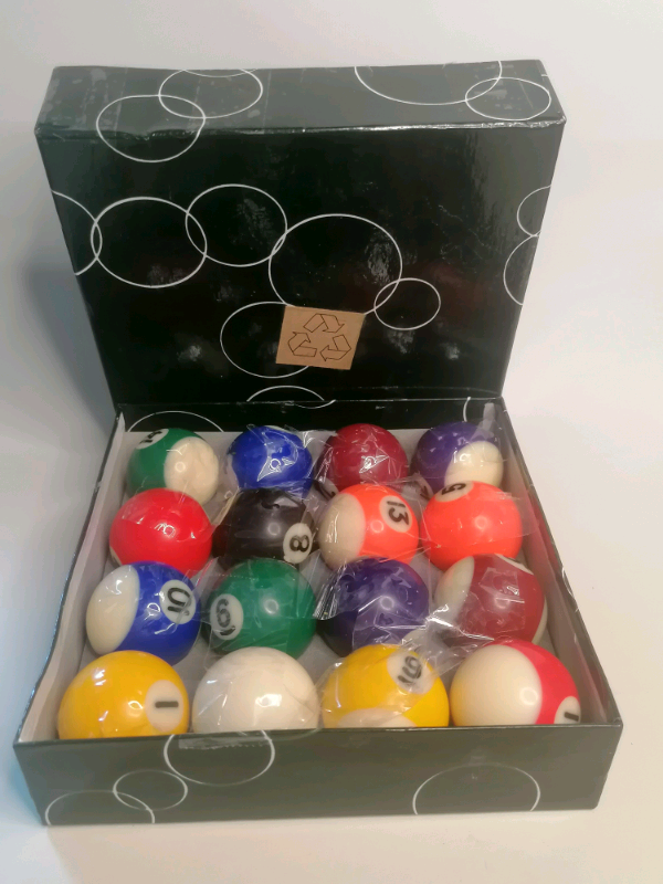 image for Homegames Spots and Stripes Pool Table Ball Set.see size SMALL