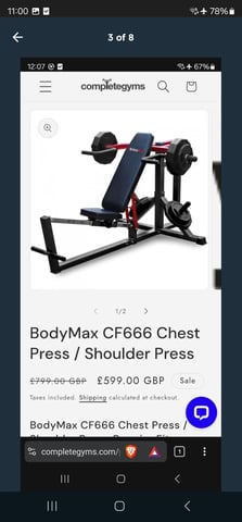 Bodymax leverage multi position bench in Portglenone, County - Main Image